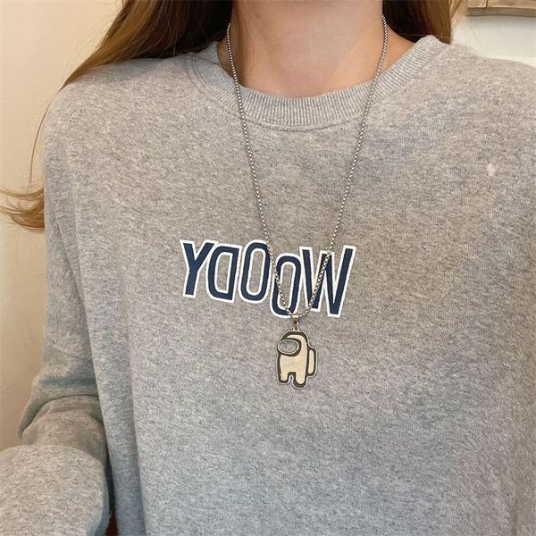pendant necklaces game peripheral characters werewolf killing space necklace trend hip hop style creative men and women same jewelry, Silver
pendant necklaces game peripheral characters werewolf killing space necklace trend hip hop style creative men and women same jewelry, Silver