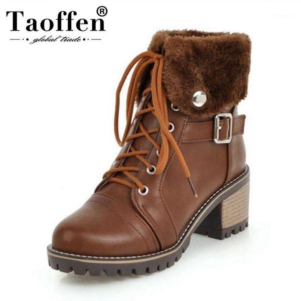 boots taoffen size 34-45 fashion women high heel lace up buckle warm shoes vintage ankle lady thick1, Black
boots taoffen size 34-45 fashion women high heel lace up buckle warm shoes vintage ankle lady thick1, Black