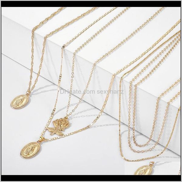 necklaces & pendants drop delivery 2021 rose pendant charms multi-layer with party charm choker necklace for women fashion jewelry 149 r2 jx, Silver
necklaces & pendants drop delivery 2021 rose pendant charms multi-layer with party charm choker necklace for women fashion jewelry 149 r2 jx, Silver