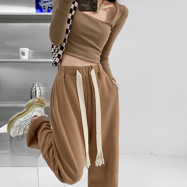 women's pants & capris high-waisted drawstring wide leg women cool black white casual harajuku bf sweatpants trousers
women's pants & capris high-waisted drawstring wide leg women cool black white casual harajuku bf sweatpants trousers