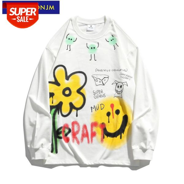 uncledonjm smile print oversized t shirt hip hop streetwear tshirt harajuku long sleeve t-shirt tee 2021 men clothing h1068 #5r4w, White;black
uncledonjm smile print oversized t shirt hip hop streetwear tshirt harajuku long sleeve t-shirt tee 2021 men clothing h1068 #5r4w, White;black
