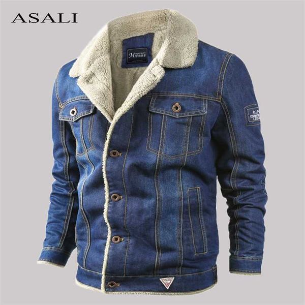 winter warm fleece denim jackets mens casual pilot bomber cowboy jacket coat male wool liner fur thick jean outwear clothing 211122, Black
winter warm fleece denim jackets mens casual pilot bomber cowboy jacket coat male wool liner fur thick jean outwear clothing 211122, Black