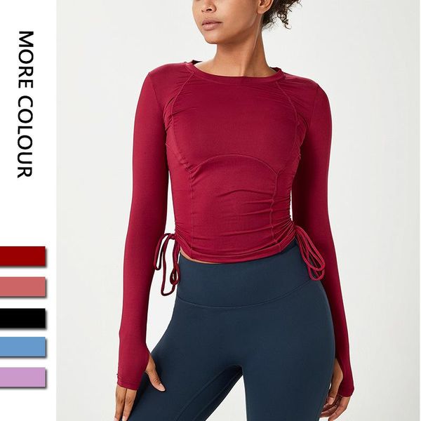 yoga outfit women's sports long sleeve thumb button fitness quick-drying t-shirt clothing
yoga outfit women's sports long sleeve thumb button fitness quick-drying t-shirt clothing