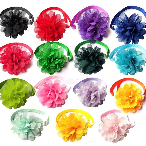dog apparel 30/50pcs pet bow tie chiffon flowers necktie adjustable bowties collar grooming products dogs pets accessories
dog apparel 30/50pcs pet bow tie chiffon flowers necktie adjustable bowties collar grooming products dogs pets accessories
