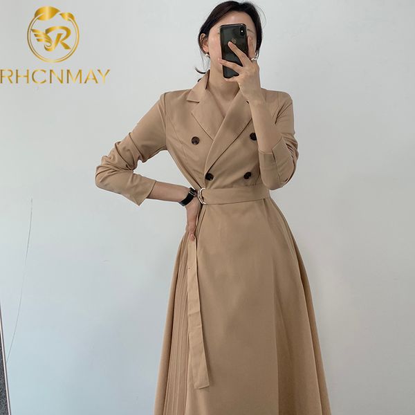 women's trench coats fashion end british wind spring and autumn simplicity new mid long double-breasted windbreaker slim temperame, Tan;black
women's trench coats fashion end british wind spring and autumn simplicity new mid long double-breasted windbreaker slim temperame, Tan;black