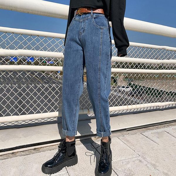 gray jeans women high-waisted loose elastic diamond beveled nine-point pants entity high-end harlan carrot women's, Blue
gray jeans women high-waisted loose elastic diamond beveled nine-point pants entity high-end harlan carrot women's, Blue