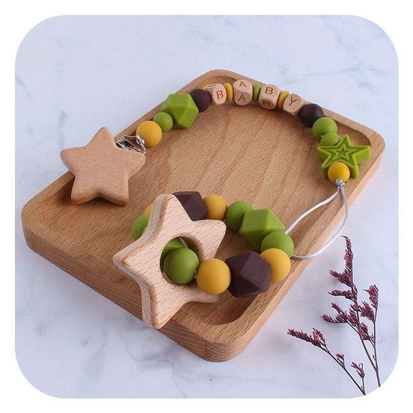 pacifiers# baby personalized rattles set lovely star pacifier clip teether wooden holder chain bpa nursing toys
pacifiers# baby personalized rattles set lovely star pacifier clip teether wooden holder chain bpa nursing toys