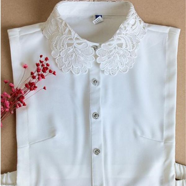 women's blouses & shirts 2021 fashion embroidery cotton detachable collar white sweater decorative korean ladies' shirt women big 
women's blouses & shirts 2021 fashion embroidery cotton detachable collar white sweater decorative korean ladies' shirt women big