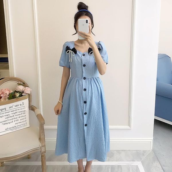maternity dresses 67634# clothes summer cotton short sleeves loose stylish slimming dress pregnant women mom, White
maternity dresses 67634# clothes summer cotton short sleeves loose stylish slimming dress pregnant women mom, White