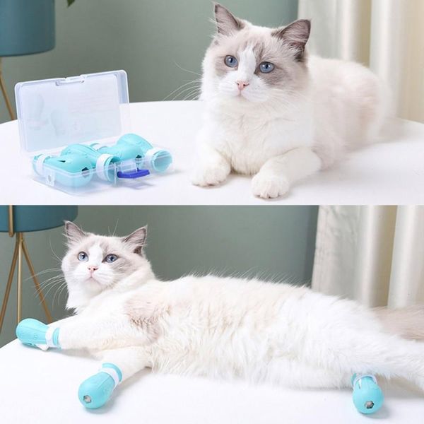 4pcs cat foot cover silicone pet feeding injection bathing scratch-proof protection tools shoes boots costumes
4pcs cat foot cover silicone pet feeding injection bathing scratch-proof protection tools shoes boots costumes