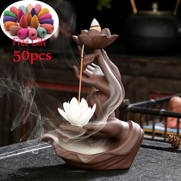 fragrance lamps waterfall incense holder zen incensario flor de lotus backflow queimador incenso home decor burners base censer
fragrance lamps waterfall incense holder zen incensario flor de lotus backflow queimador incenso home decor burners base censer