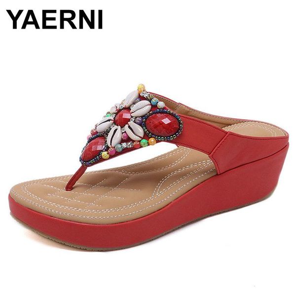 ethnic style bohemian beaded slope with large size 35-42 sandals comfortable shoes woman heel height, Black
ethnic style bohemian beaded slope with large size 35-42 sandals comfortable shoes woman heel height, Black