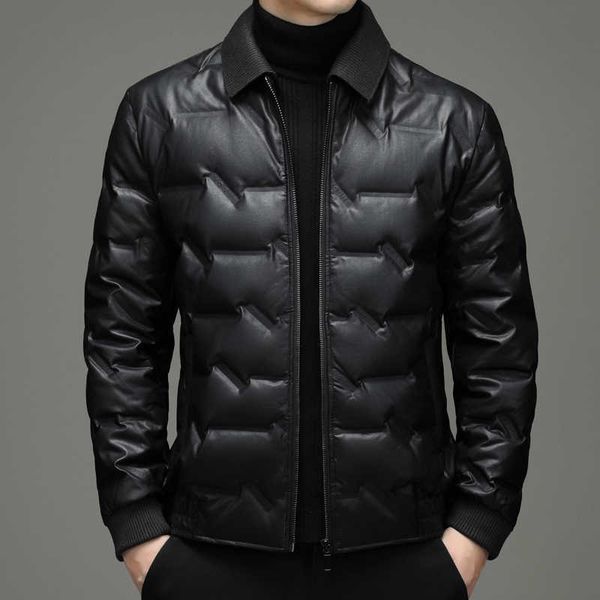 men's white duck down winter jacket, high-end, fashionable, young and middle-aged, bright, new series, Black
men's white duck down winter jacket, high-end, fashionable, young and middle-aged, bright, new series, Black
