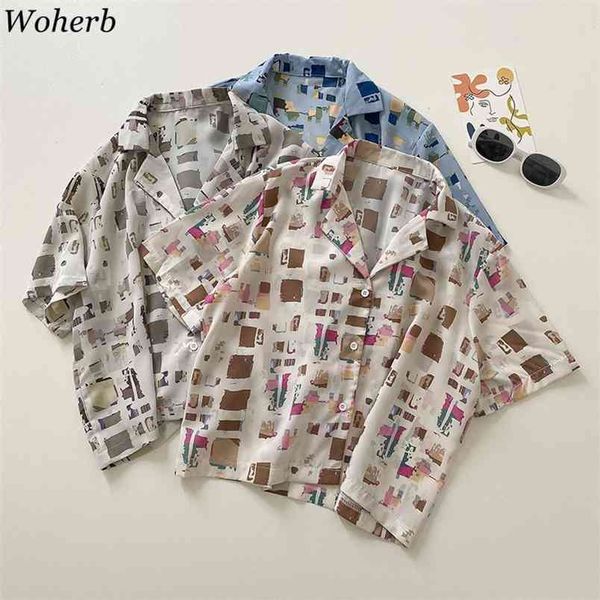 vintage print blouses women summer casual chiffon short sleeve shirts single breasted turn down collar female 210519, White
vintage print blouses women summer casual chiffon short sleeve shirts single breasted turn down collar female 210519, White