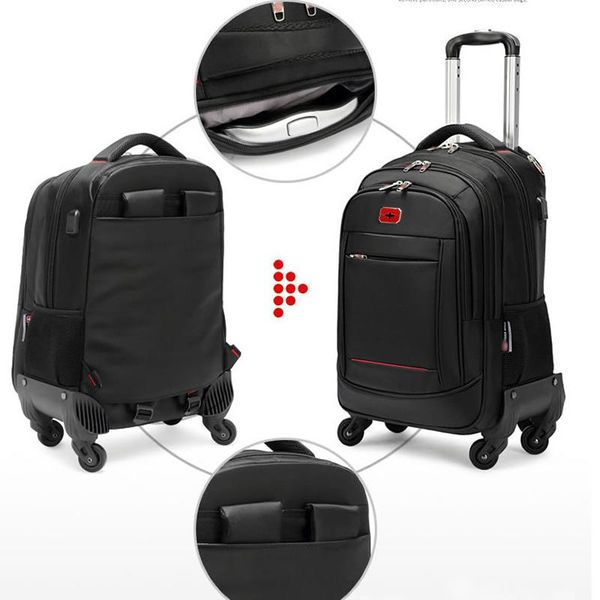 backpack men's fashion brand multifunctional trend and women's large capacity business bag pull rod
backpack men's fashion brand multifunctional trend and women's large capacity business bag pull rod