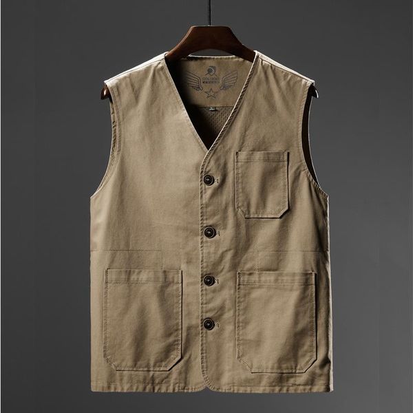 men's vests 9802 casual 8xl fishing outdoor vest coat for men inside pocket sleeveless golf multi-pocket cargo classic simple male wais, Black;white
men's vests 9802 casual 8xl fishing outdoor vest coat for men inside pocket sleeveless golf multi-pocket cargo classic simple male wais, Black;white