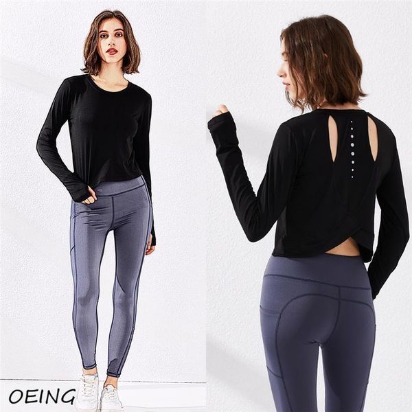 yoga outfit breathable hollow out fitness long sleeve crop workout gym clothes exercise jogging sport wear
yoga outfit breathable hollow out fitness long sleeve crop workout gym clothes exercise jogging sport wear