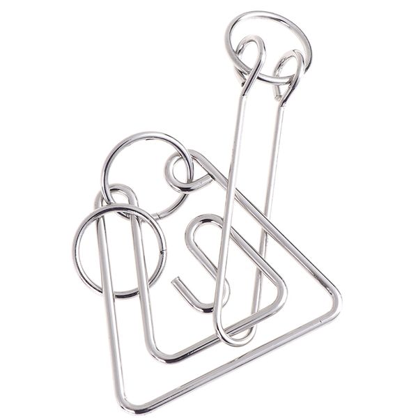 Challenging Metal Wire Puzzle Brain Teaser Game Triangle Ring for Adults Kids Classical Educational Toys Metal Ring Toys
Challenging Metal Wire Puzzle Brain Teaser Game Triangle Ring for Adults Kids Classical Educational Toys Metal Ring Toys