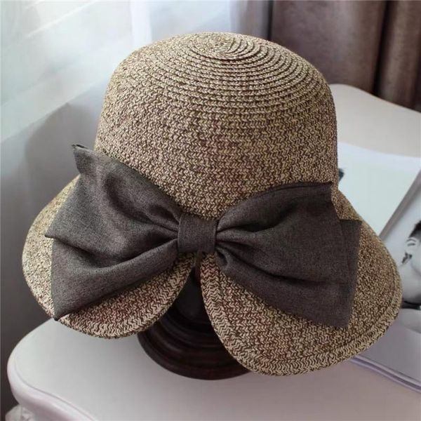 summer women hat short brim fisherman straw solid big bow sun protection fashion all-match outdoor lady wide hats, Blue;gray
summer women hat short brim fisherman straw solid big bow sun protection fashion all-match outdoor lady wide hats, Blue;gray
