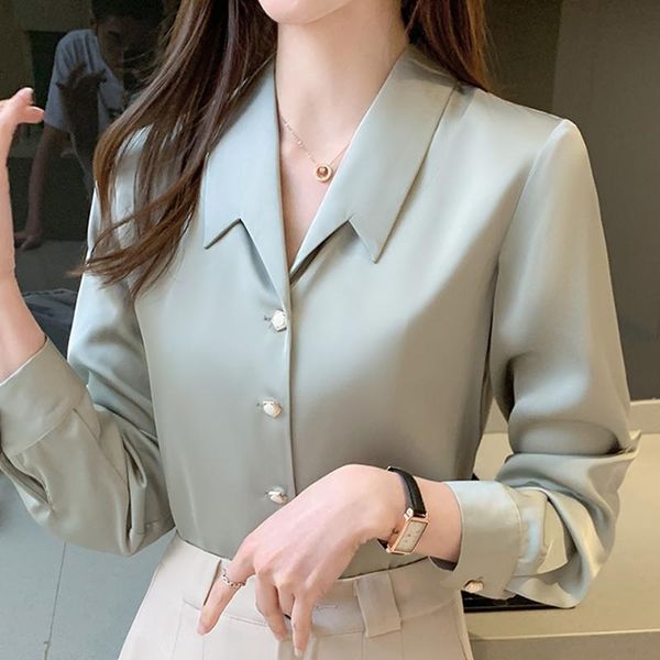 women's blouses & shirts long sleeve chiffon blouse shirt women blusas mujer de moda 2021 turn down collar office e233, White
women's blouses & shirts long sleeve chiffon blouse shirt women blusas mujer de moda 2021 turn down collar office e233, White