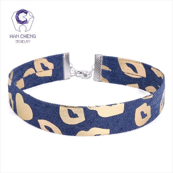 chokers hancheng fashion lips feather denim ribbon choker necklace women necklaces knitting cloth jeans collar jewelry bijoux, Golden;silver
chokers hancheng fashion lips feather denim ribbon choker necklace women necklaces knitting cloth jeans collar jewelry bijoux, Golden;silver