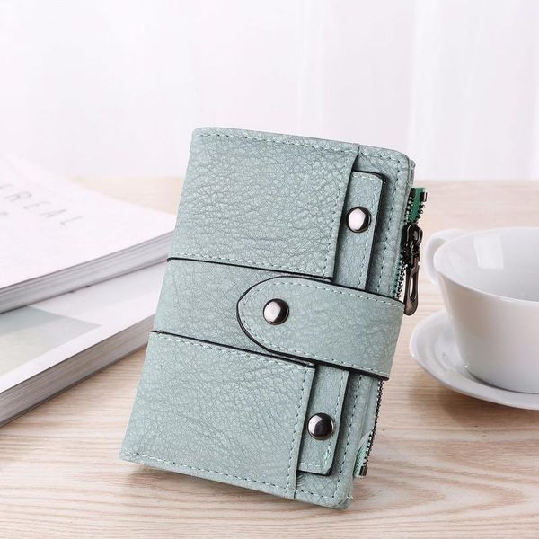 wallets spring and summer style 2021 short retro dull polish women's students three fold small wallet rivet clasp, Red;black
wallets spring and summer style 2021 short retro dull polish women's students three fold small wallet rivet clasp, Red;black