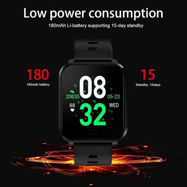 smart bracelet 1.3-inch square face watch ip68 waterproof sport smartwatch with heart rate monitor wristbands
smart bracelet 1.3-inch square face watch ip68 waterproof sport smartwatch with heart rate monitor wristbands