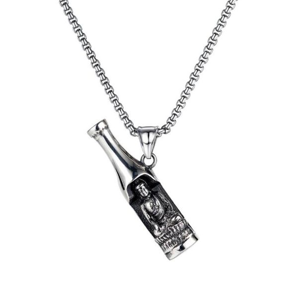 stainless steel ancient buddha statue pendant necklace men's corkscrew necklaces jewelry gift for him chains, Silver
stainless steel ancient buddha statue pendant necklace men's corkscrew necklaces jewelry gift for him chains, Silver