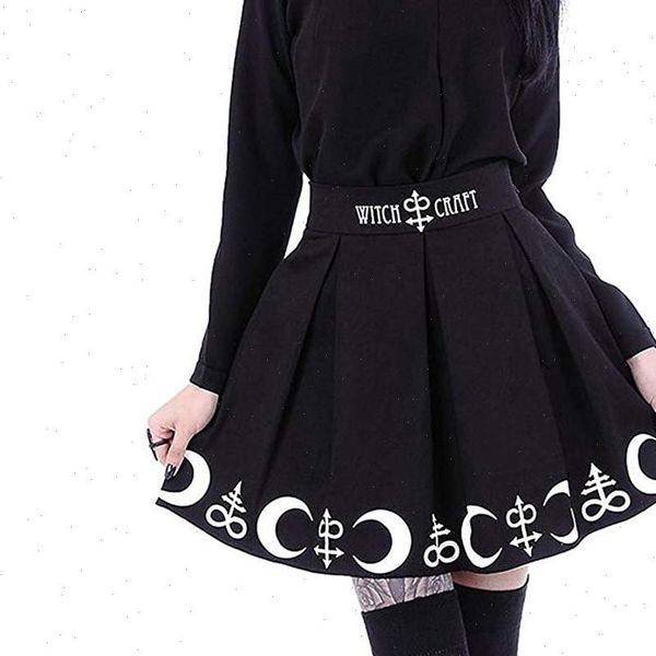 gothic punk style with womens skirt design spring autumn black moon magic clothes mujer faldas
gothic punk style with womens skirt design spring autumn black moon magic clothes mujer faldas