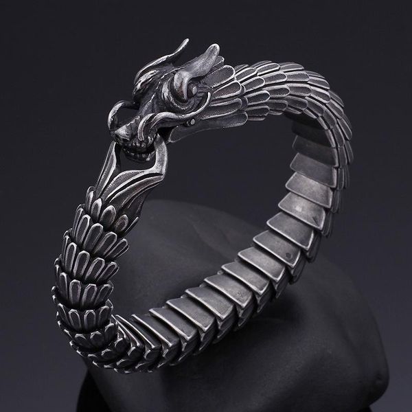 classic vintage jewelry gifts simple black dragon metal bracelet for men link, chain
classic vintage jewelry gifts simple black dragon metal bracelet for men link, chain