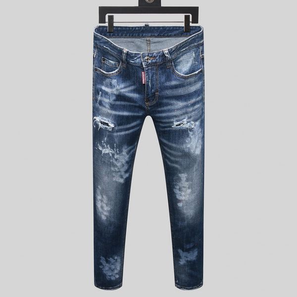 fashion jeans italian brand men's with holes worn out washed street slim pants, Blue
fashion jeans italian brand men's with holes worn out washed street slim pants, Blue