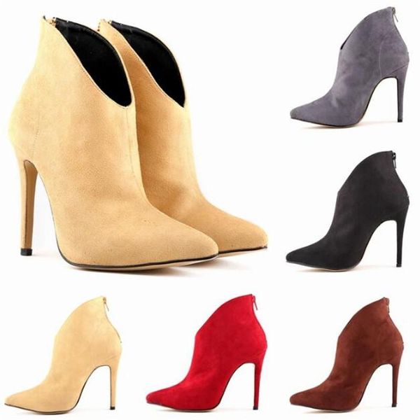 dress shoes fashion women pumps thin high heels wedding party pointed toe flock 11cm slip on zip zapatos de mujer size 35-42, Black
dress shoes fashion women pumps thin high heels wedding party pointed toe flock 11cm slip on zip zapatos de mujer size 35-42, Black