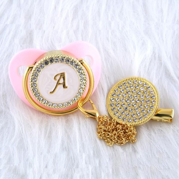 name initial letters baby pacifier with clips bpa silicone infant nipple 0-12 months pink bling born dummy soother pacifiers#
name initial letters baby pacifier with clips bpa silicone infant nipple 0-12 months pink bling born dummy soother pacifiers#