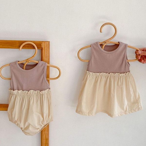 summer baby girl sleeveless rompers kids vest dress born clothes clothing sets, White
summer baby girl sleeveless rompers kids vest dress born clothes clothing sets, White