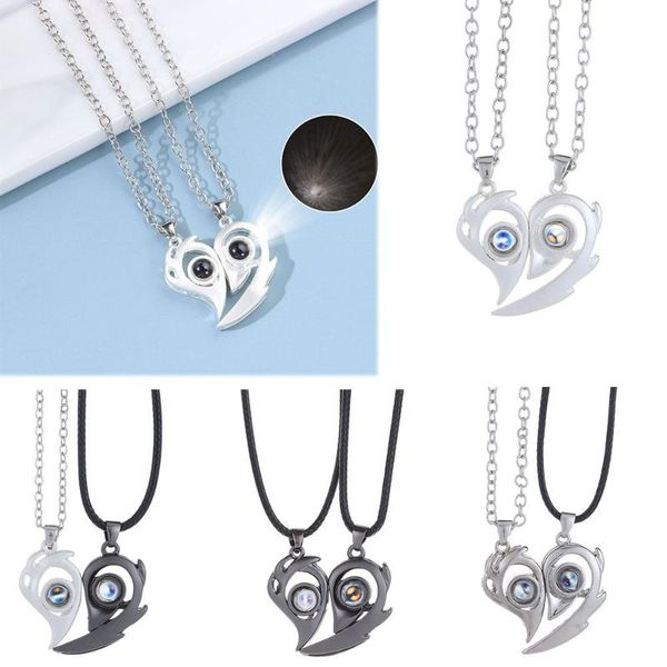 chokers gift for couple projection women men magnet collarbone necklace 100 languages love you loving memory, Golden;silver
chokers gift for couple projection women men magnet collarbone necklace 100 languages love you loving memory, Golden;silver