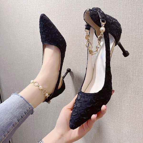 dress shoes 2021 sandals women summer fashion women's pointed solid color all-match comfortable high heel shallow, Black
dress shoes 2021 sandals women summer fashion women's pointed solid color all-match comfortable high heel shallow, Black