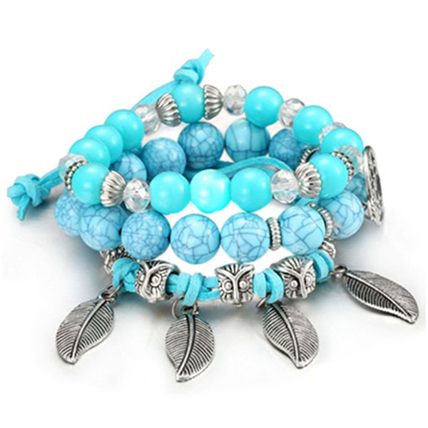 brand fashion vintage ethnic strand elasticity marble beads bracelet boho statement leaves bangle & bracelet women jewelry, Black
brand fashion vintage ethnic strand elasticity marble beads bracelet boho statement leaves bangle & bracelet women jewelry, Black