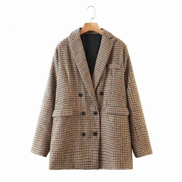 women's suits & blazers office lady casual khaki houndstooth plaid long women elegant sleeve double breasted autumn outwear coat v, White;black
women's suits & blazers office lady casual khaki houndstooth plaid long women elegant sleeve double breasted autumn outwear coat v, White;black
