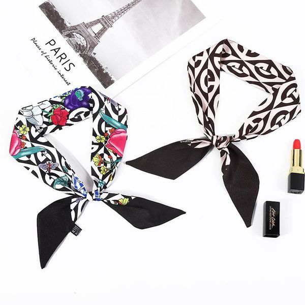 scarves oblique long silk scarf variety female small ribbon tied bag headband decorative printing fashion for women, Blue;gray
scarves oblique long silk scarf variety female small ribbon tied bag headband decorative printing fashion for women, Blue;gray