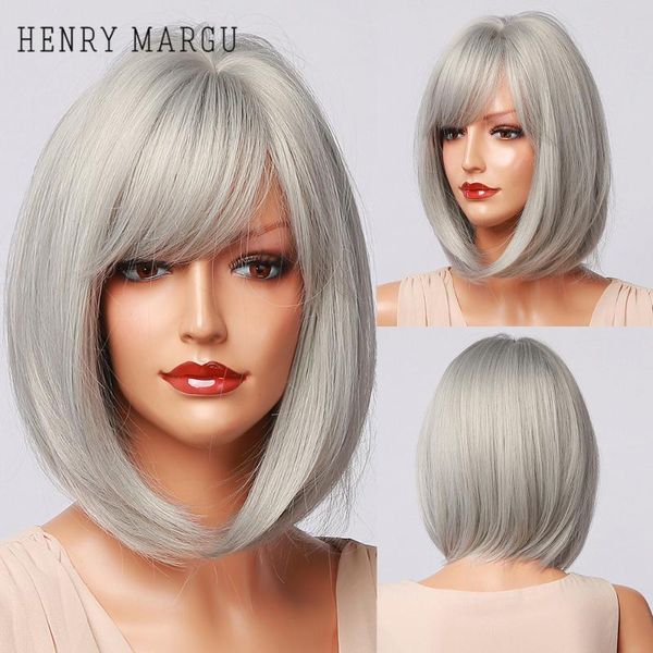 synthetic wigs henry margu cosplay party silver gray wig for women short straight bobo hair with bangs girl heat resistant fiber, Black
synthetic wigs henry margu cosplay party silver gray wig for women short straight bobo hair with bangs girl heat resistant fiber, Black