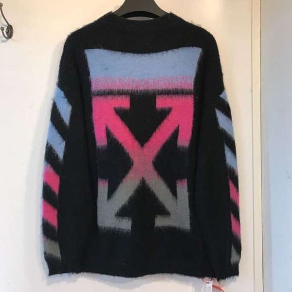 large high-quality mohair off sweater station street men's and women's same clothing, casual versatile wool shirt fashion, White;black
large high-quality mohair off sweater station street men's and women's same clothing, casual versatile wool shirt fashion, White;black