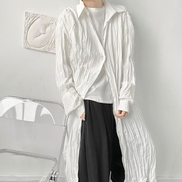 men's casual shirts 2021 spring designer models men and women japanese crimped loose long pure color simple sunscreen, White;black
men's casual shirts 2021 spring designer models men and women japanese crimped loose long pure color simple sunscreen, White;black