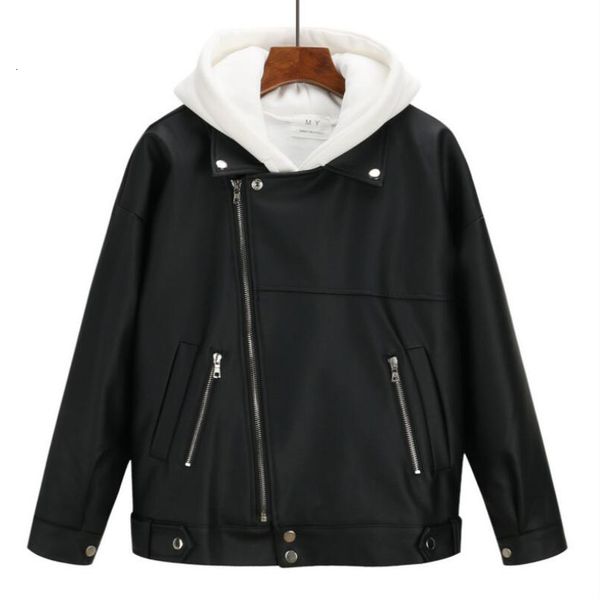 new arrival women autumn winter leather jacket oversized boyfriend korean style female faux coat outwear black 200917
new arrival women autumn winter leather jacket oversized boyfriend korean style female faux coat outwear black 200917