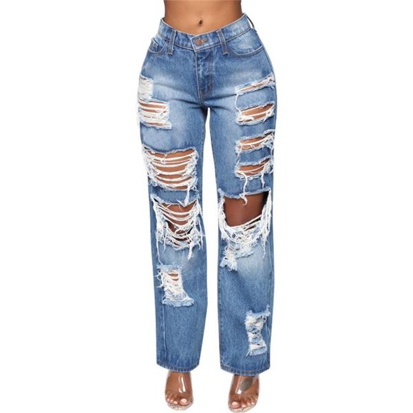 woman jeans 2021 women's button high waist pocket elastic hole trousers loose denim pants pantalones vaqueros mujer, Blue
woman jeans 2021 women's button high waist pocket elastic hole trousers loose denim pants pantalones vaqueros mujer, Blue