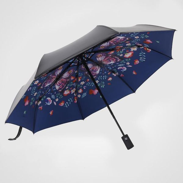 umbrellas automatic three-folding umbrella creative folding sunscreen rain and sun dual-purpose women parasol
umbrellas automatic three-folding umbrella creative folding sunscreen rain and sun dual-purpose women parasol