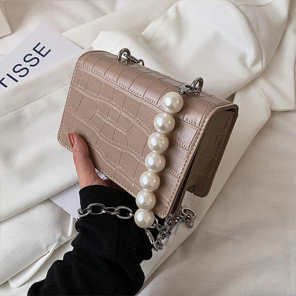 fashion pearl chain shoulder bag mini stone grain print designer wallet mobile phone bohemian vacation leisure package bags
fashion pearl chain shoulder bag mini stone grain print designer wallet mobile phone bohemian vacation leisure package bags