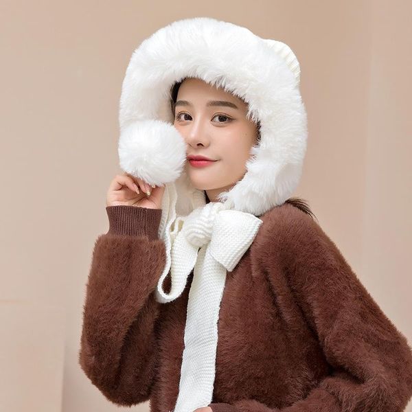 berets women winter plus velvet thicken knitted hats casual solid color big bow scarf hat set women's outdoor warm earflap ski caps, Blue;gray
berets women winter plus velvet thicken knitted hats casual solid color big bow scarf hat set women's outdoor warm earflap ski caps, Blue;gray
