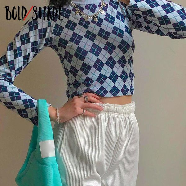 bold shade indie aesthetic knitted t shirits argyle long sleeve turtleneck crop women 2000s vintage e-girl y2k tee harajuku women's t-s, White
bold shade indie aesthetic knitted t shirits argyle long sleeve turtleneck crop women 2000s vintage e-girl y2k tee harajuku women's t-s, White
