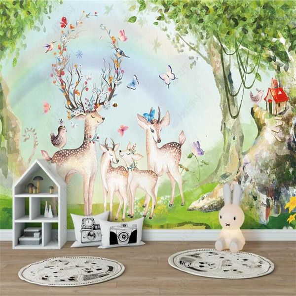 wallpapers nordic forest rainbow elk family wall paper 3d living room bedroom children's decor mural wallpaper papel de parede
wallpapers nordic forest rainbow elk family wall paper 3d living room bedroom children's decor mural wallpaper papel de parede