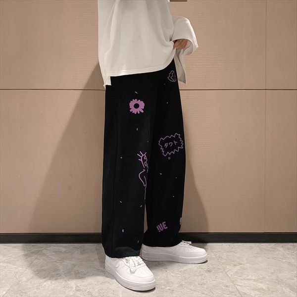 printed loose straight trousers women capris trendy brand wide leg y2k aesthetics summer casual mopping pant, Black;white
printed loose straight trousers women capris trendy brand wide leg y2k aesthetics summer casual mopping pant, Black;white